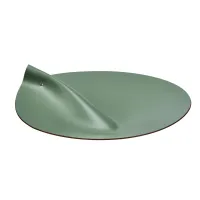 Zdjęcie Oryginalna skórzana pokrywka Ø38 cm w kolorze eukaliptusa do kosza
