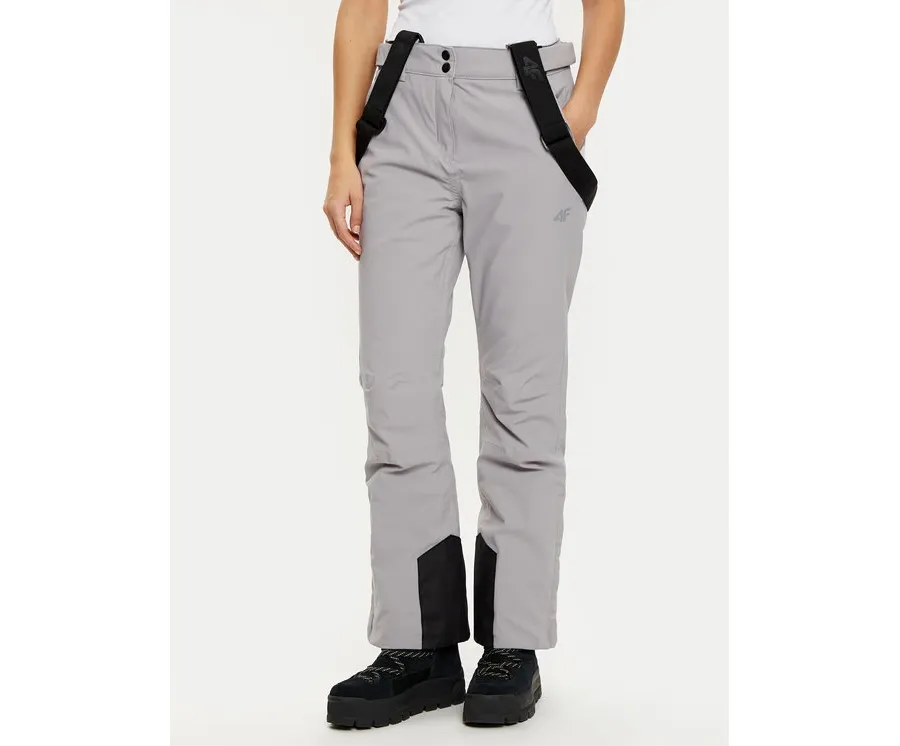 obrazek 1 4F Spodnie narciarskie 4FWAW24TFTRF0754 Szary Regular Fit