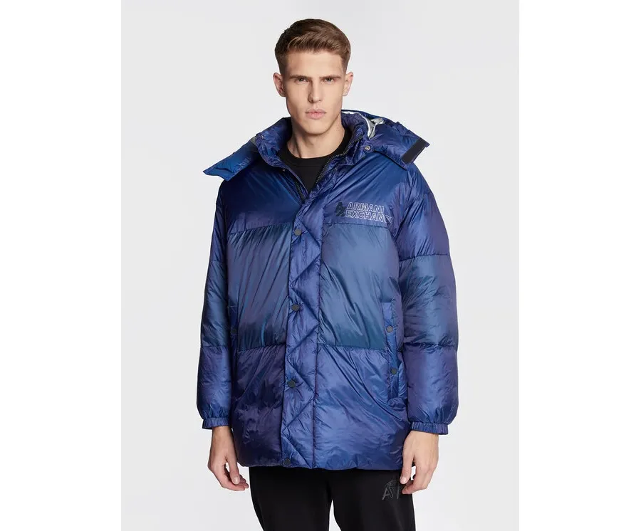 obrazek 1 Armani Exchange Kurtka zimowa 6LZK48 ZNUXZ 25DQ Niebieski Regular Fit