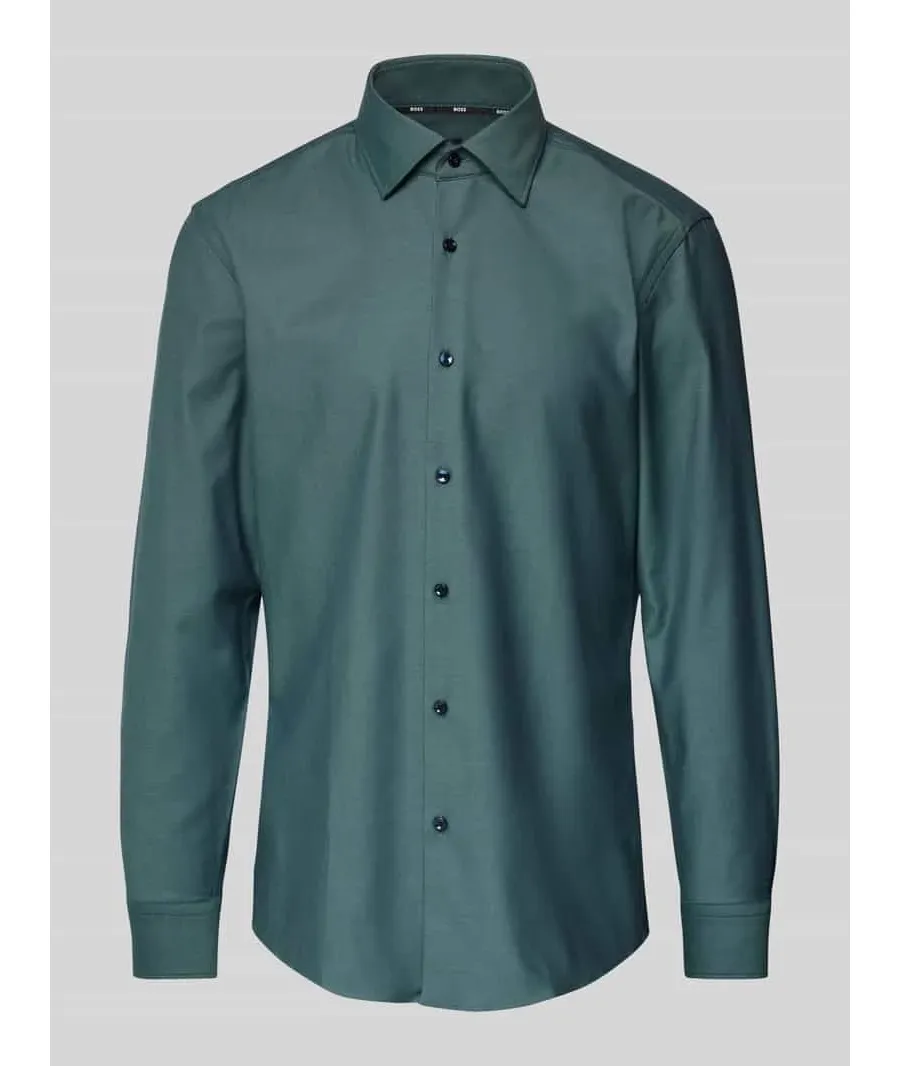 obrazek 1 Koszula biznesowa o kroju slim fit z kołnierzykiem typu kent model ‘Hank’