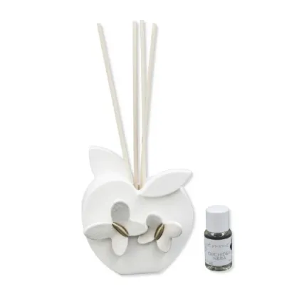 Picture Stylish apple-shaped diffuser with butterflies and black orchid perfume 15 ml