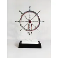 Picture Statuette - sailor's rudder with a pen stand - Astra Argenti