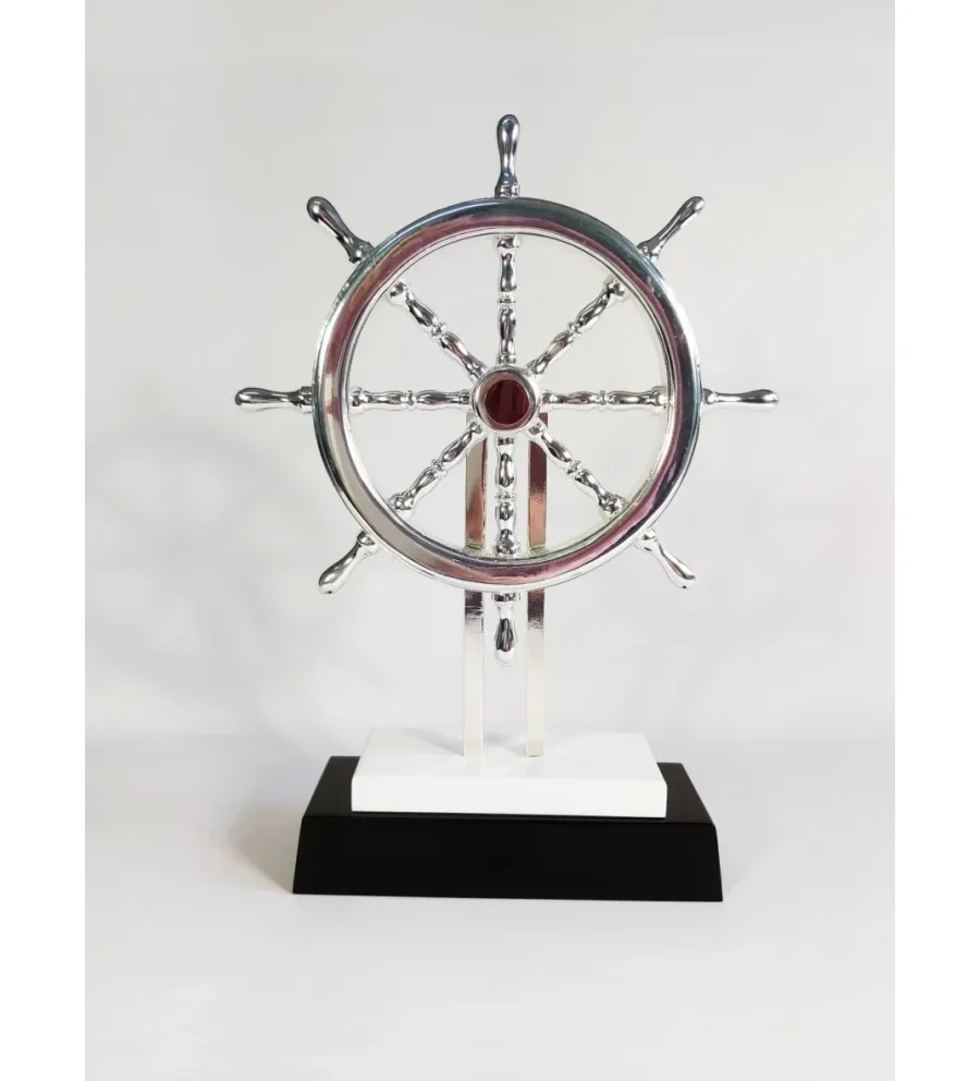 picture 1 Statuette - sailor's rudder with a pen stand - Astra Argenti