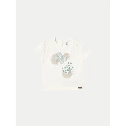 Zdjęcie Mayoral T-Shirt 1043 Écru Regular Fit