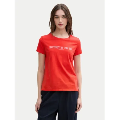 Zdjęcie Tom Tailor Denim T-Shirt 1045417 Czerwony Regular Fit