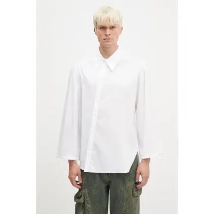 Zdjęcie Andersson Bell koszula Bouquet Asymmetric Shirt męska kolor biały relaxed z kołnierzykiem klasycznym atb1138m