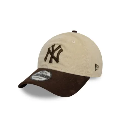 Zdjęcie New Era Czapka z daszkiem New York Yankees Mlb Premium Cord 9Twenty 60595308 Beżowy