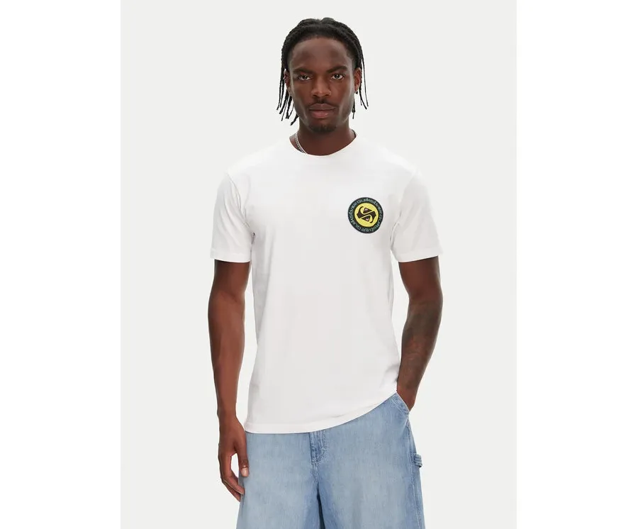 obrazek 1 Quiksilver T-Shirt Circle Back Ss EQYZT08054 Biały Regular Fit