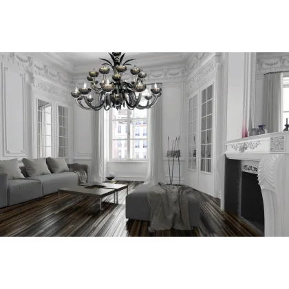 Picture Elegant Murano glass chandelier - Lucevetro