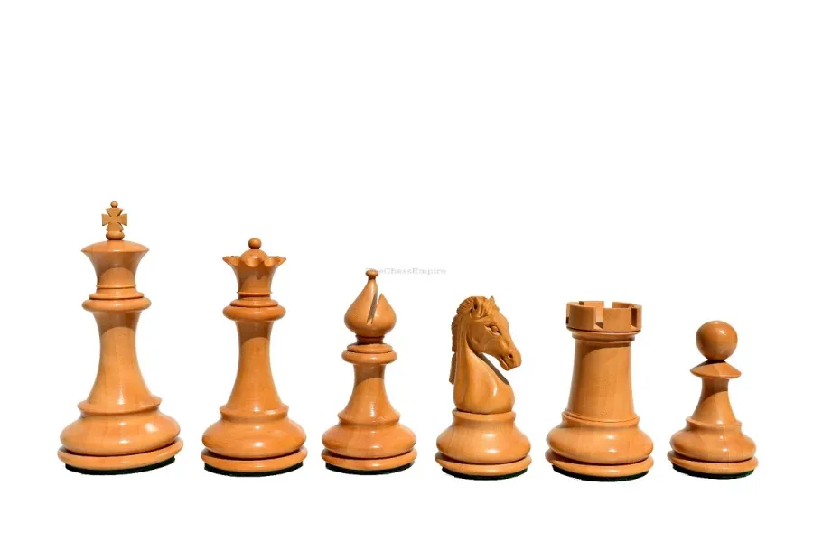 obrazek 2 Ręcznie rzeźbione drewniane figury szachowe - The Chess Empire