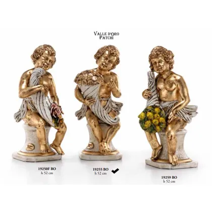 Picture Angel on a pedestal with a high cornucopia with coins - Valle d'oro Patchi