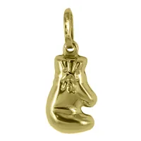 Picture Boxing glove pendant in yellow gold