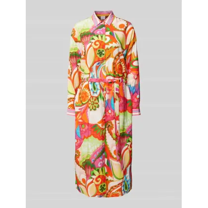 Zdjęcie Sukienka midi ze wzorem na całej powierzchni