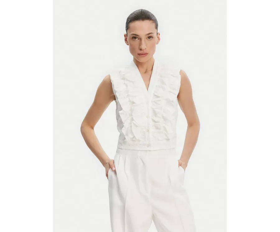 obrazek 1 Liu Jo Bluzka WA5403 T4281 Biały Regular Fit