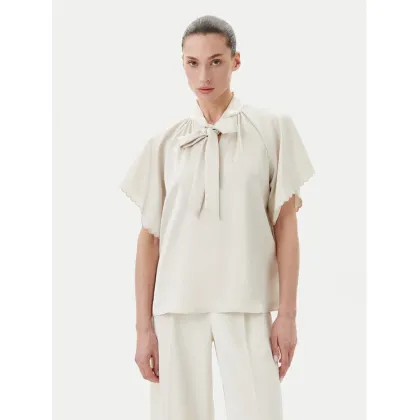 Zdjęcie Bruuns Bazaar Bluzka Beckia Wendi BBW4439 Écru Regular Fit