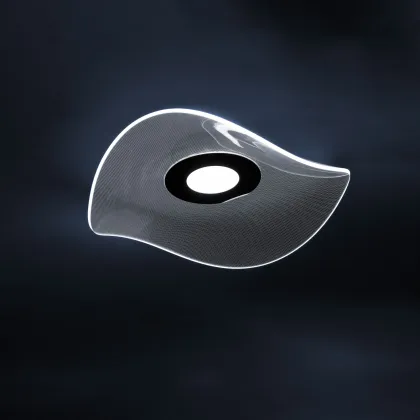 Zdjęcie Oryginalny włoski plafon Nebula z aluminium i akrylu