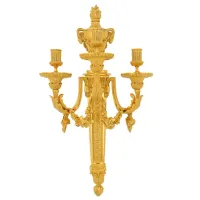 Zdjęcie Rewelacyjny kinkiet dekoracyjny z pozłacanego mosiądzu