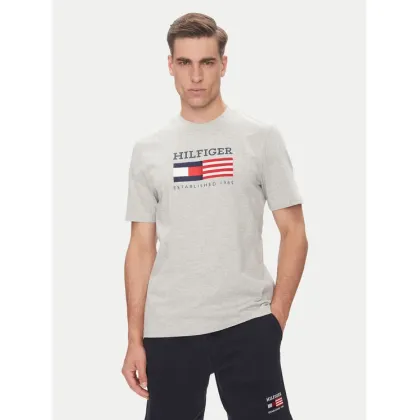 Zdjęcie Tommy Hilfiger T-Shirt American Monotype MW0MW39843 Szary Regular Fit