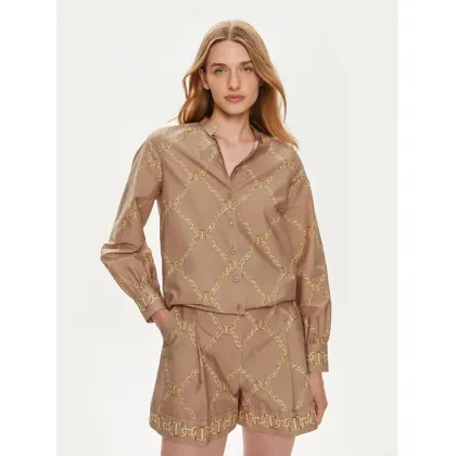 Zdjęcie TWINSET Koszula 241TP2730 Beżowy Straight Fit