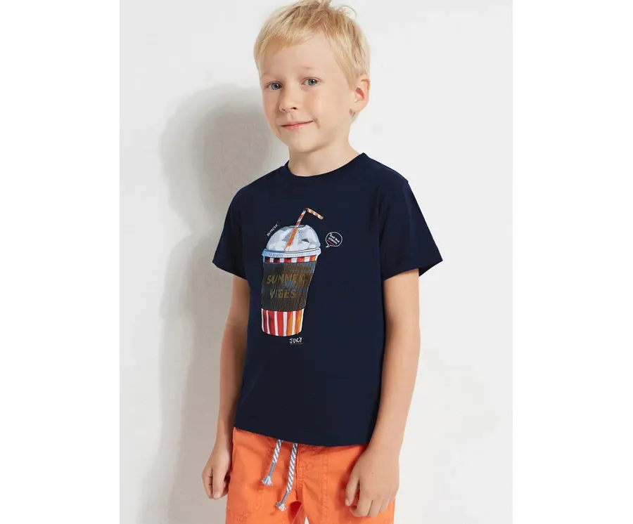 obrazek 1 Mayoral T-Shirt 3014 Granatowy Regular Fit
