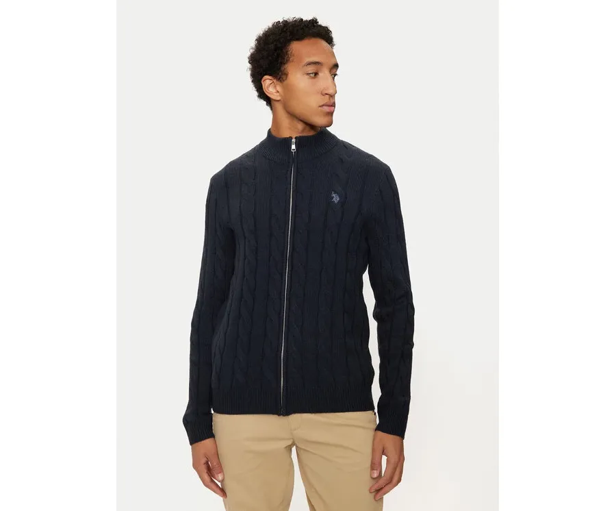 obrazek 1 U.S. Polo Assn. Sweter MUP3791 Granatowy Regular Fit