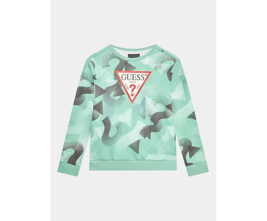 obrazek 1 Guess Bluza L3YQ01 KA6R3 Turkusowy Regular Fit