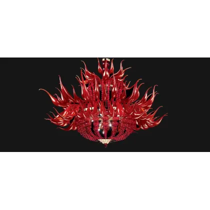 Picture Elite living room chandelier made of Murano glass – Vetreria Artistica Rosa