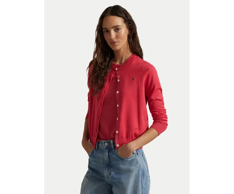obrazek 1 Polo Ralph Lauren Kardigan 211891672024 Czerwony Regular Fit