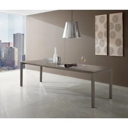 Zdjęcie Prestiżowy rozkładany stół salonowy L. 160+45+45 P. 90 H. 75 cm – Zamagna Italia