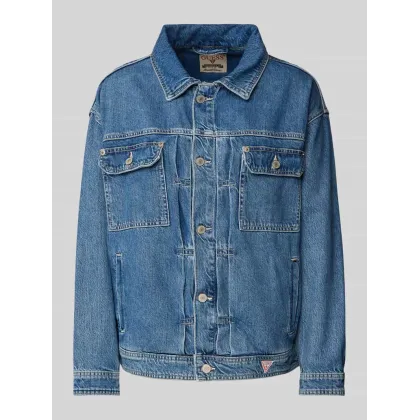 Zdjęcie Guess Kurtka jeansowa W4YN21 D5B65 Niebieski Classic Fit