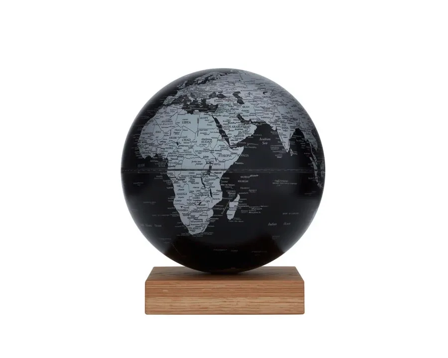 obrazek 1 Dekoracyjny czarny globus na biurko (30 cm)