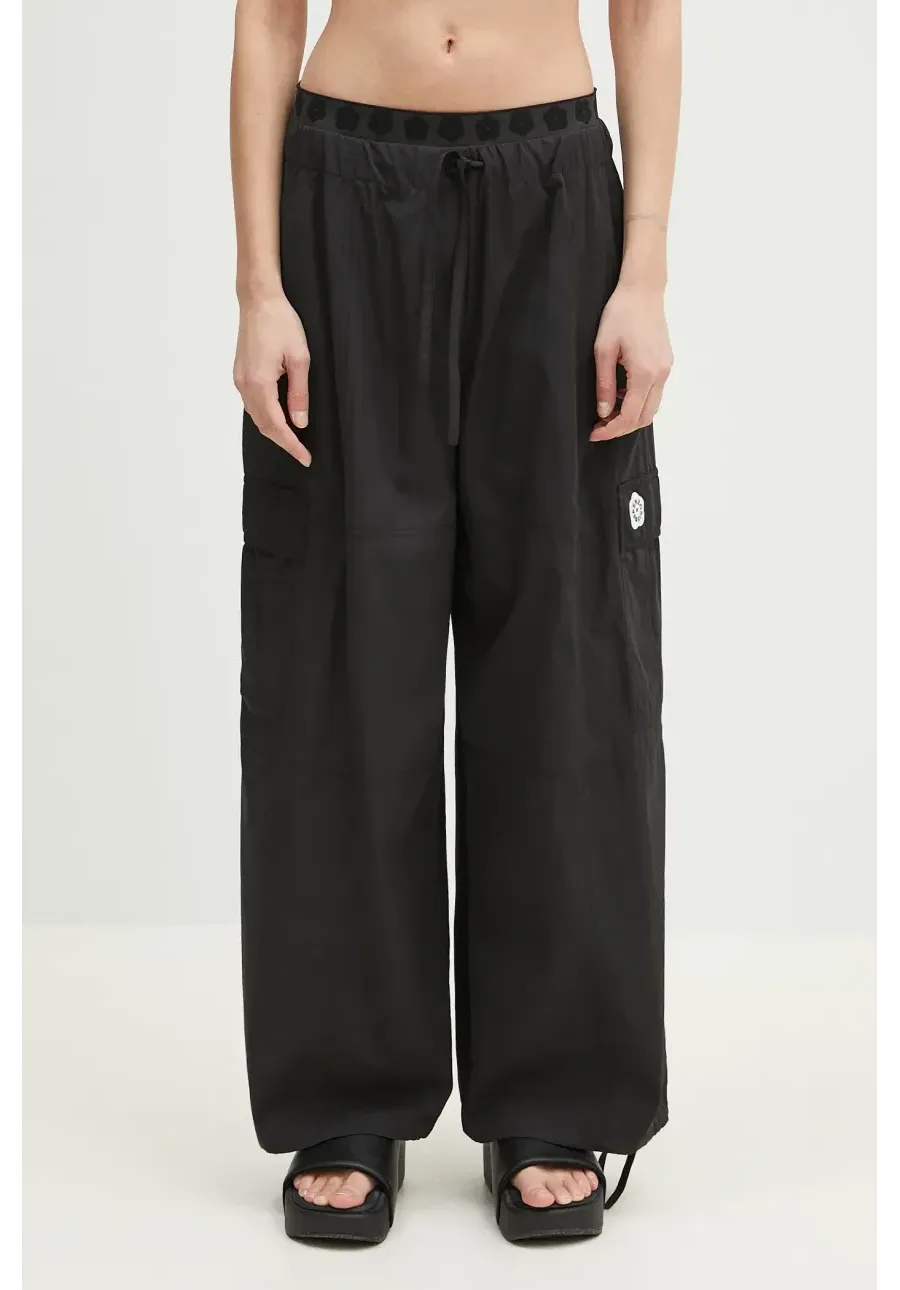 obrazek 1 Kenzo spodnie damskie kolor czarny proste high waist FF52PA1049FI.99