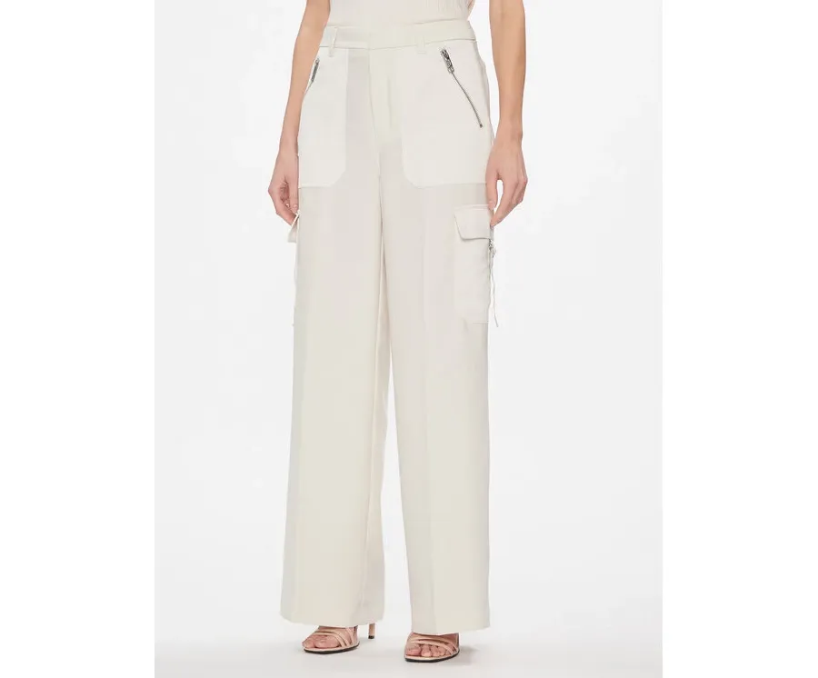 obrazek 1 DKNY Spodnie materiałowe P3JKNV51 Khaki Straight Leg