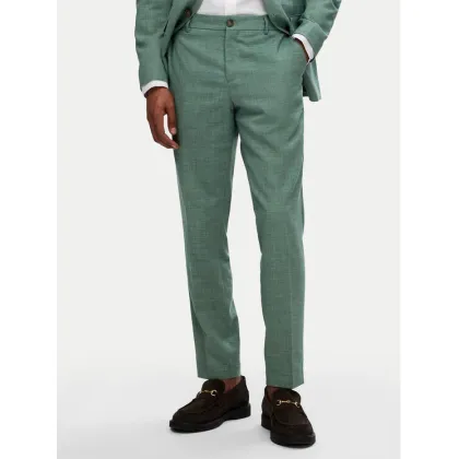 Zdjęcie Selected Homme Spodnie garniturowe 16087871 Zielony Slim Fit