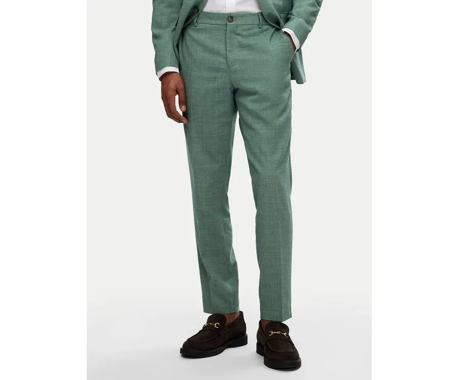 obrazek 1 Selected Homme Spodnie garniturowe 16087871 Zielony Slim Fit