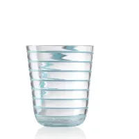 Picture Prestigious aquamarine water glass, Murano glass
