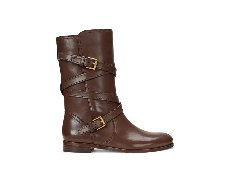 obrazek 1 LAUREN RALPH LAUREN Botki 802945680003 Brązowy