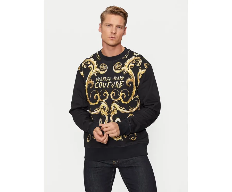 obrazek 1 Versace Jeans Couture Bluza 77GAI3RB Czarny Regular Fit