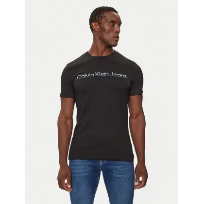 Zdjęcie Calvin Klein Jeans T-Shirt Two Tone Institutional J30J325676 Czarny Regular Fit