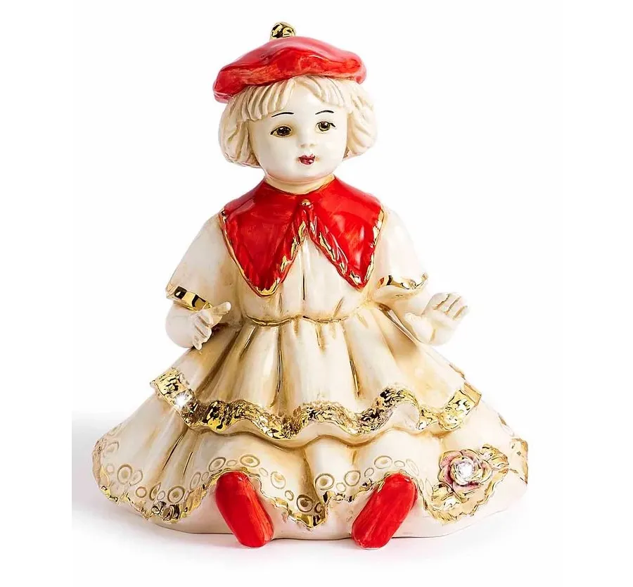 obrazek 1 Ładna lalka ceramiczna na prezent