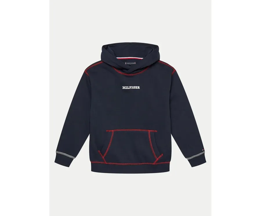 obrazek 1 Tommy Hilfiger Bluza Monotype KB0KB09051 Granatowy Regular Fit