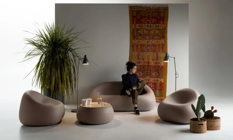 obrazek 3 Designerska sofa w stylu minimalistycznym do nowoczesnych ogrodów i wnętrz - Plust