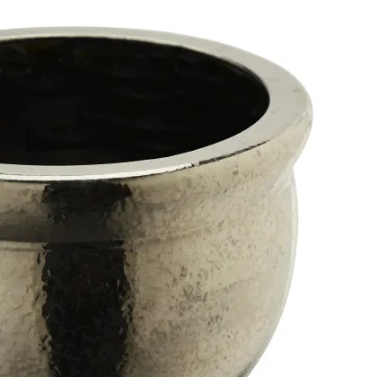 Picture Giant flower pot made of glazed ceramics H.41xL.55xD.Int.47 cm