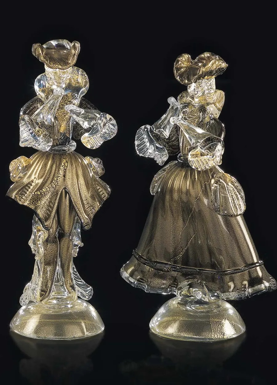 obrazek 5 Złote weneckie statuetki z kolekcji Goldoni ze szkła Murano