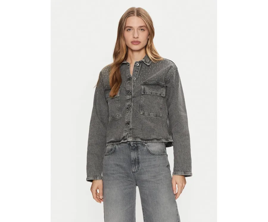 obrazek 1 Vero Moda Kurtka jeansowa Ellas 10321886 Szary Regular Fit