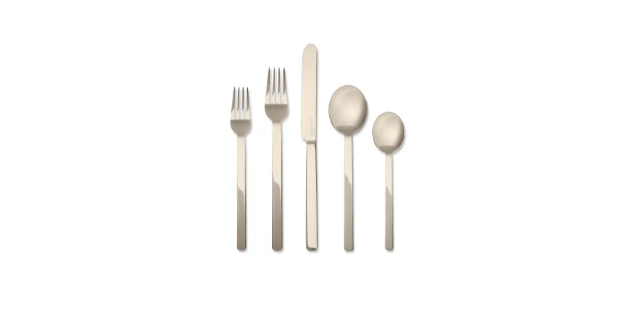 obrazek 2 Designerski włoski zestaw 6 łyżeczek do herbaty lub kawy Stile Champagne