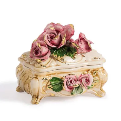 Picture A decorative ceramic container for small items