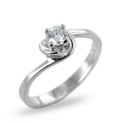 Zdjęcie Wyjątkowy pierścionek Solitaire z brylantem 0,24 ct