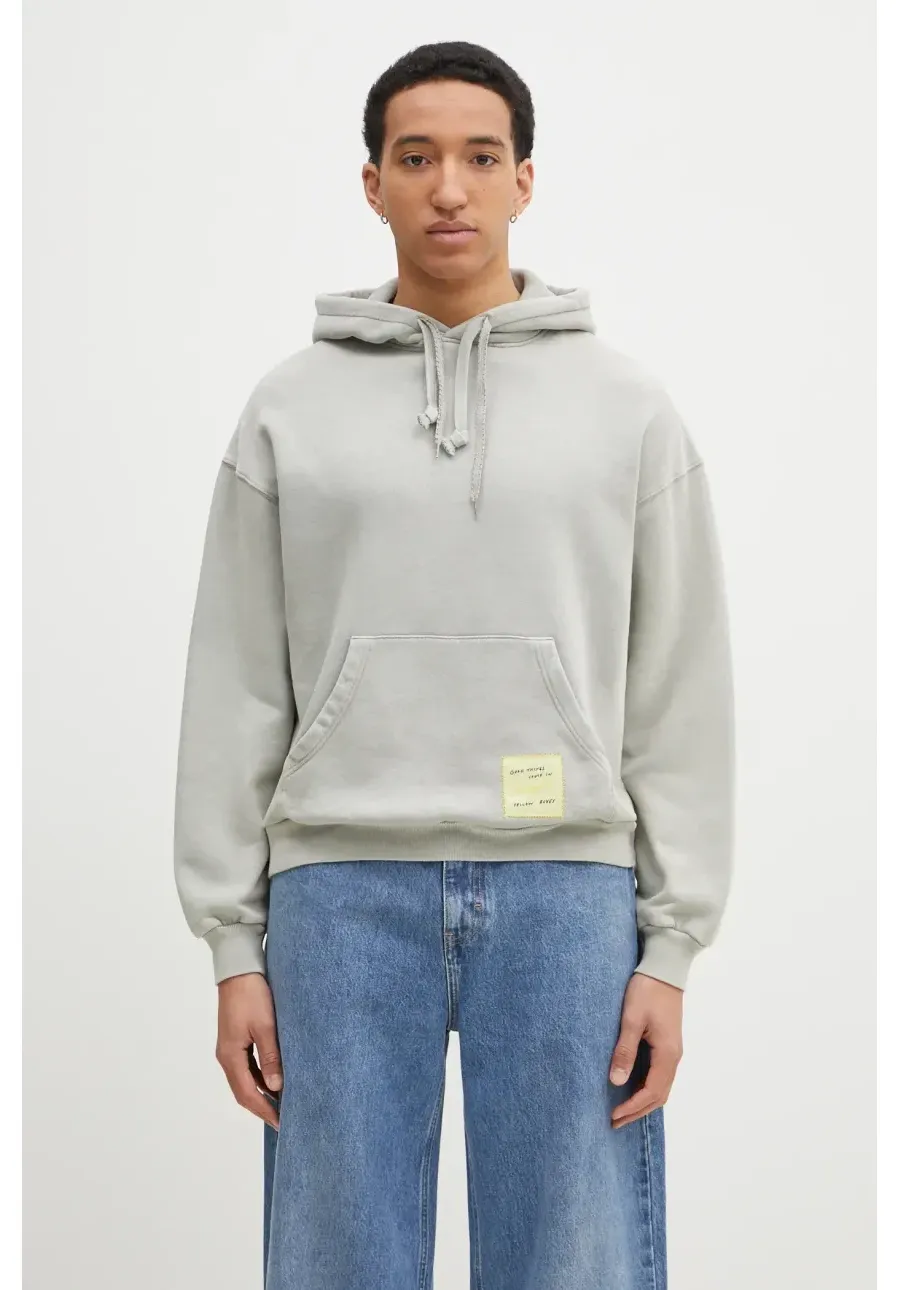 obrazek 1 Axel Arigato bluza bawełniana Patch Washed Hoodie męska kolor zielony z kapturem gładka A2993002