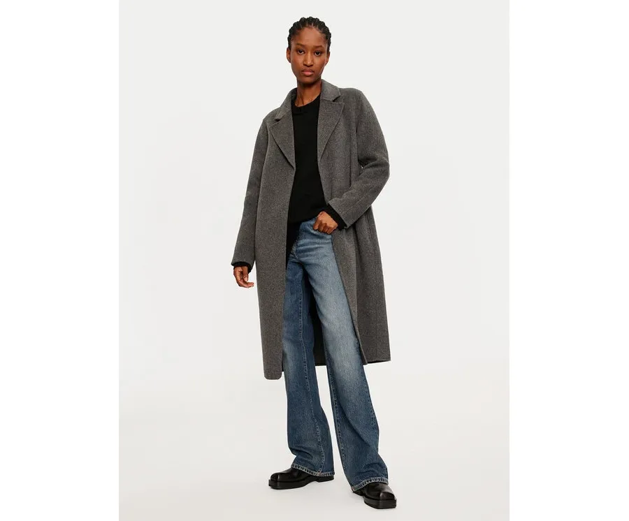 obrazek 1 Vero Moda Płaszcz wełniany Ofelia 10315046 Szary Regular Fit